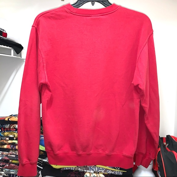 Diamond Supply Co Red White 98 Conflict Free Crewneck Sweatshirt Medium - Picture 4 of 5
